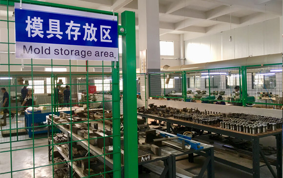 Mold storage area